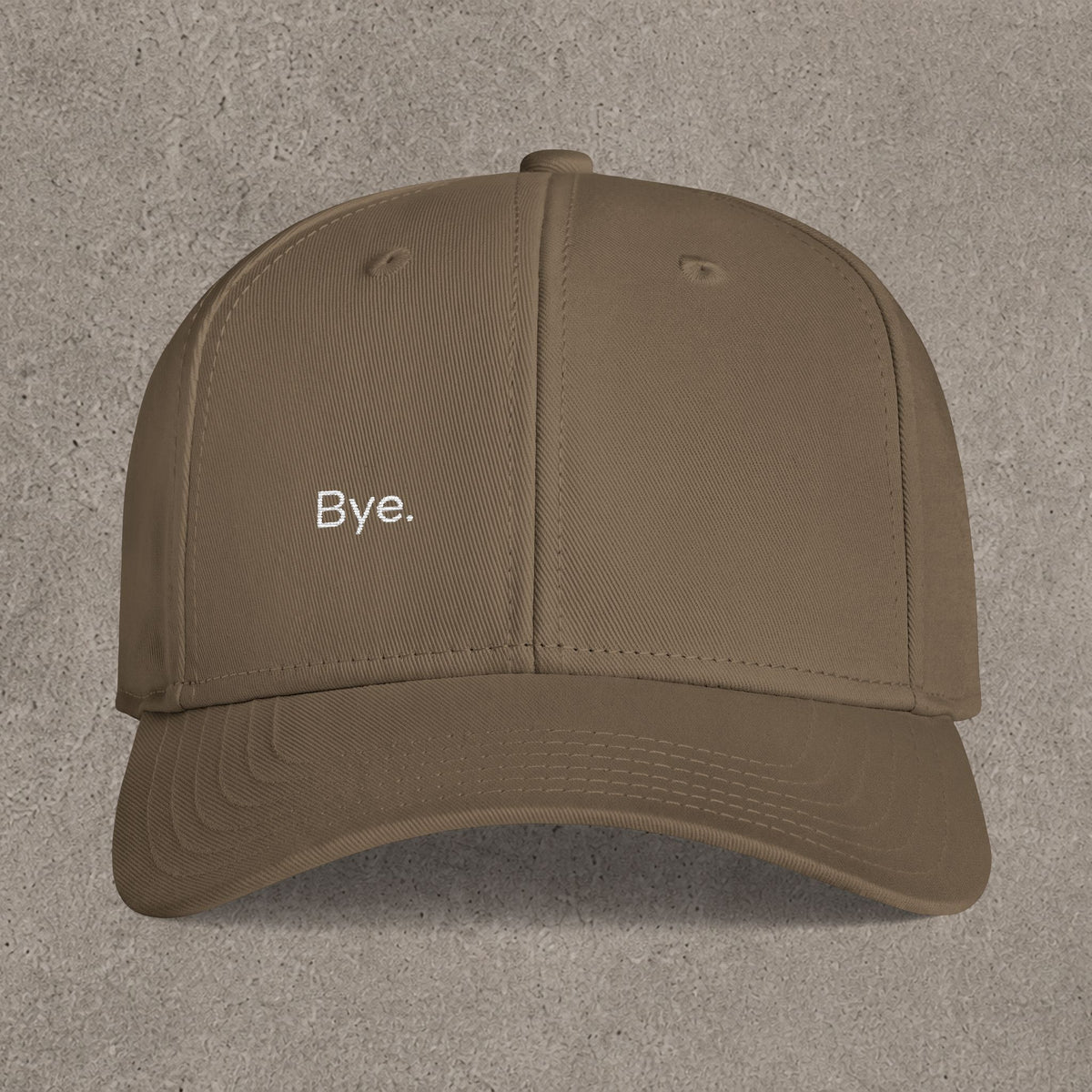 'Bye. ' - Embroidered Cap