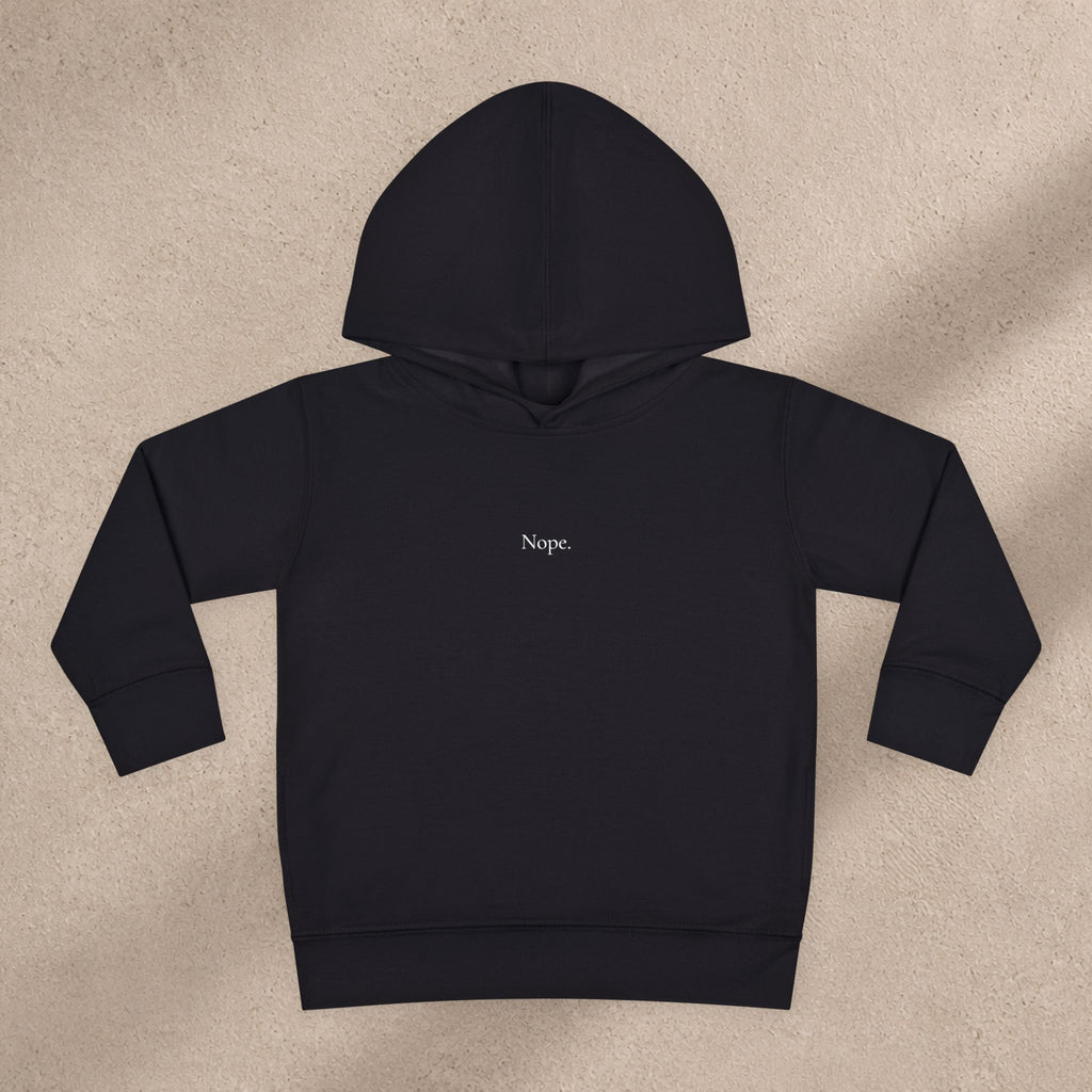 ' Nope. ' - Minimal Fleece Pullover for Kids