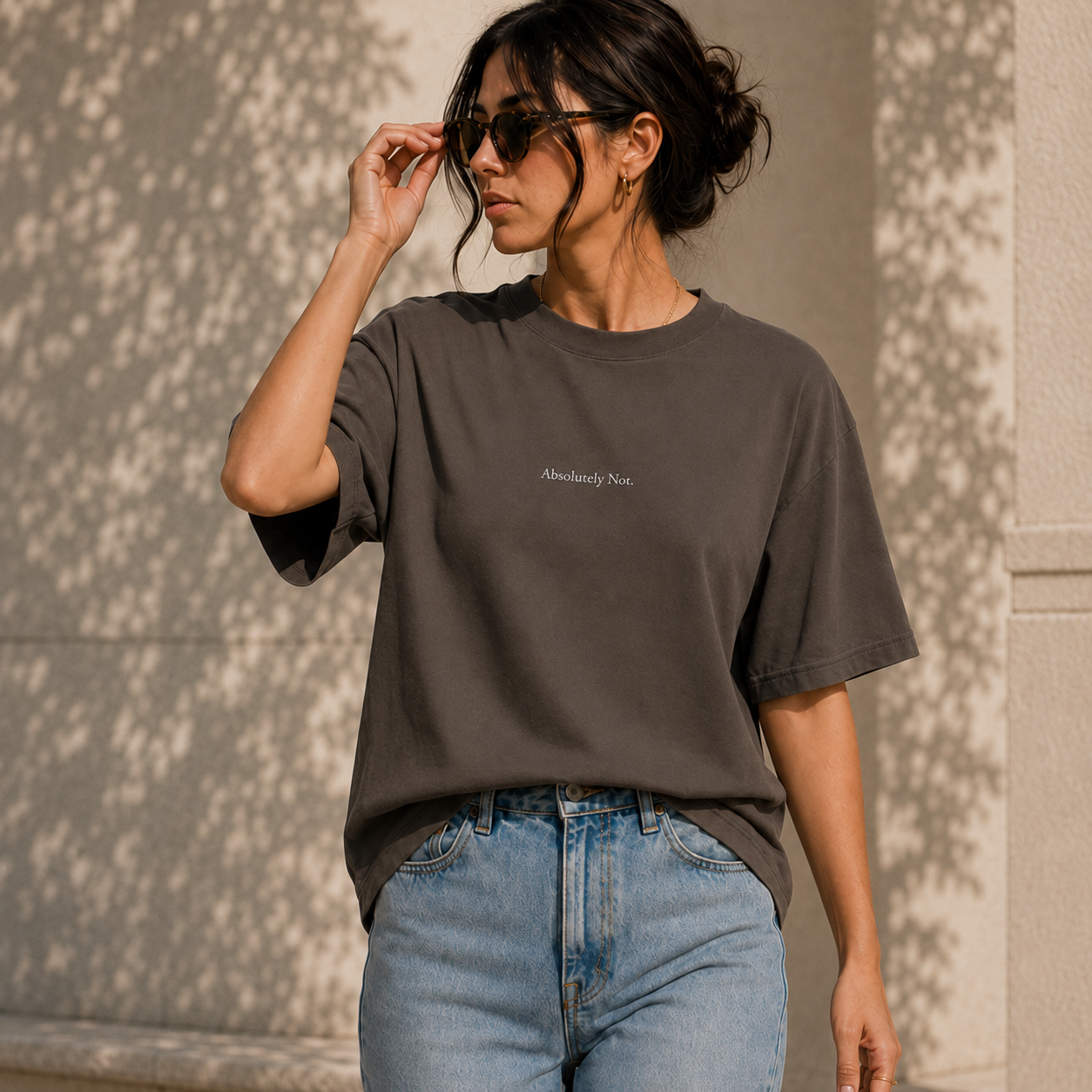 'Absolutely Fucking Not' - Minimalist Faded Tee