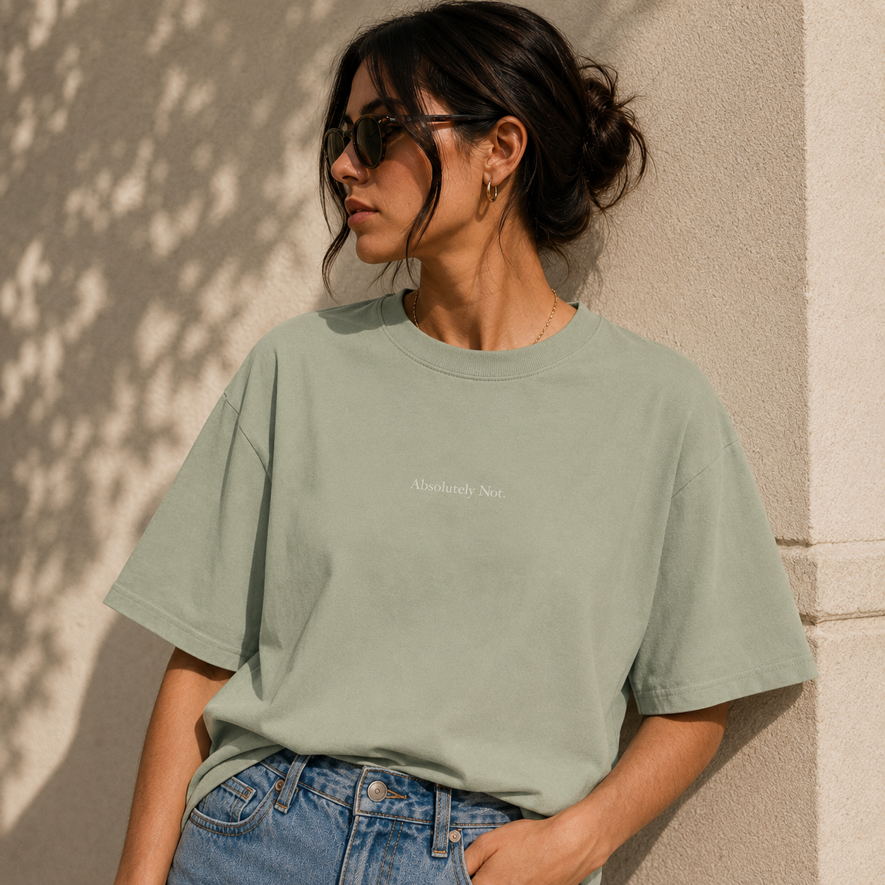 'Absolutely Fucking Not' - Minimalist Faded Tee