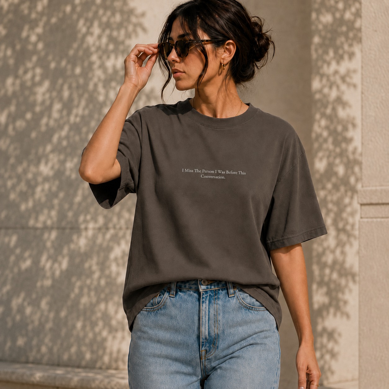 'I Miss The Person I Was Before This Conversation' - Minimalist Faded Tee