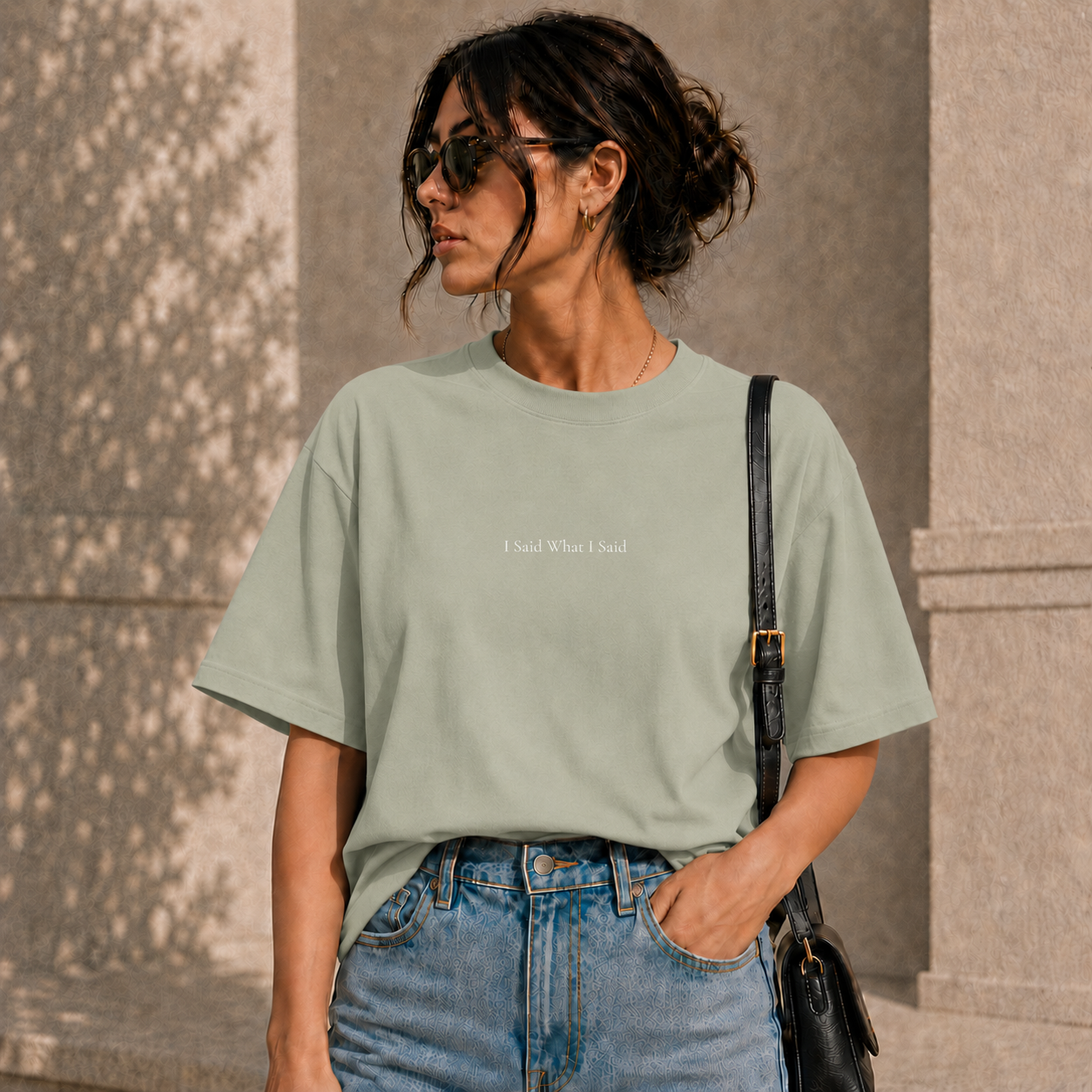' I Said What I Said ' - Minimalist Faded Tee