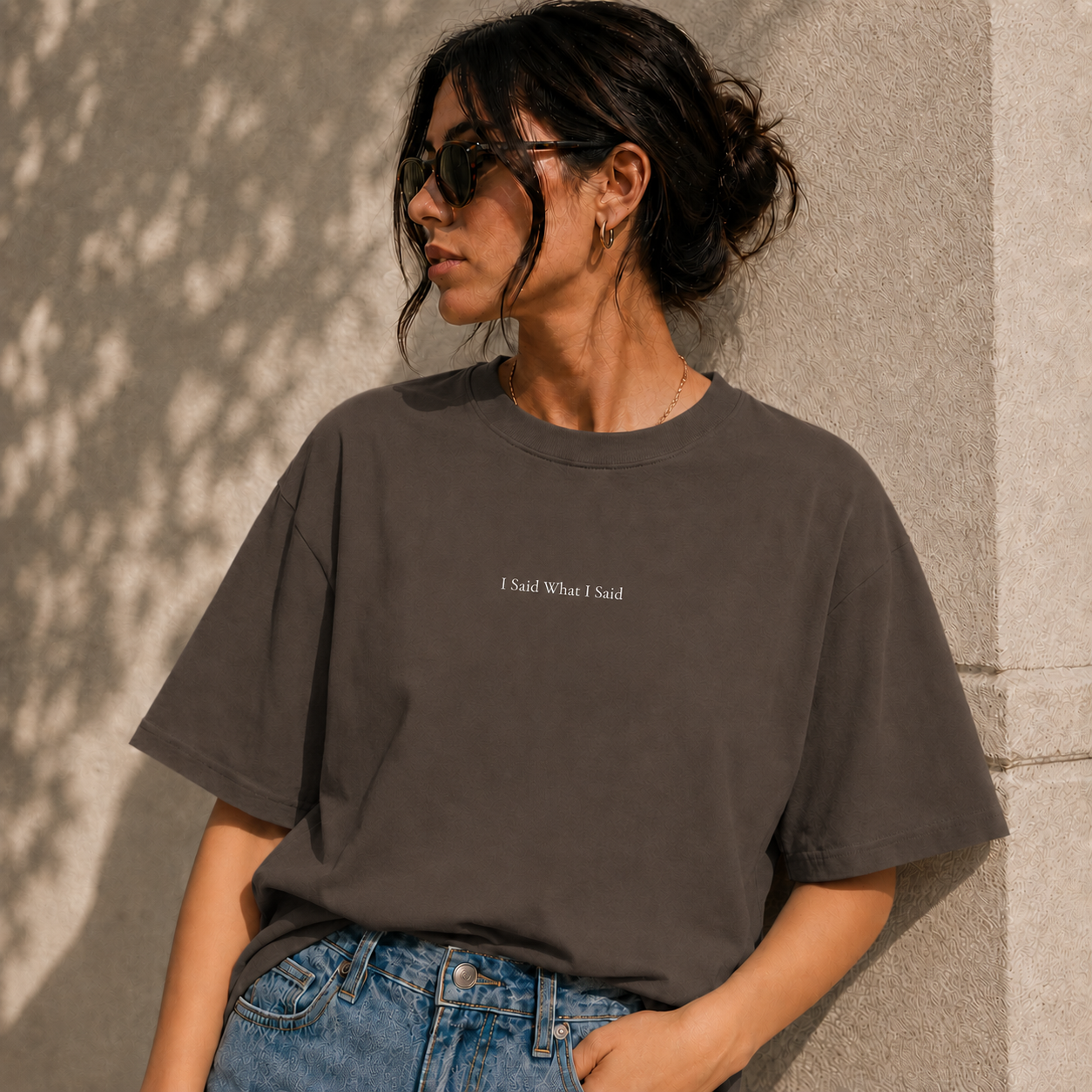 ' I Said What I Said ' - Minimalist Faded Tee