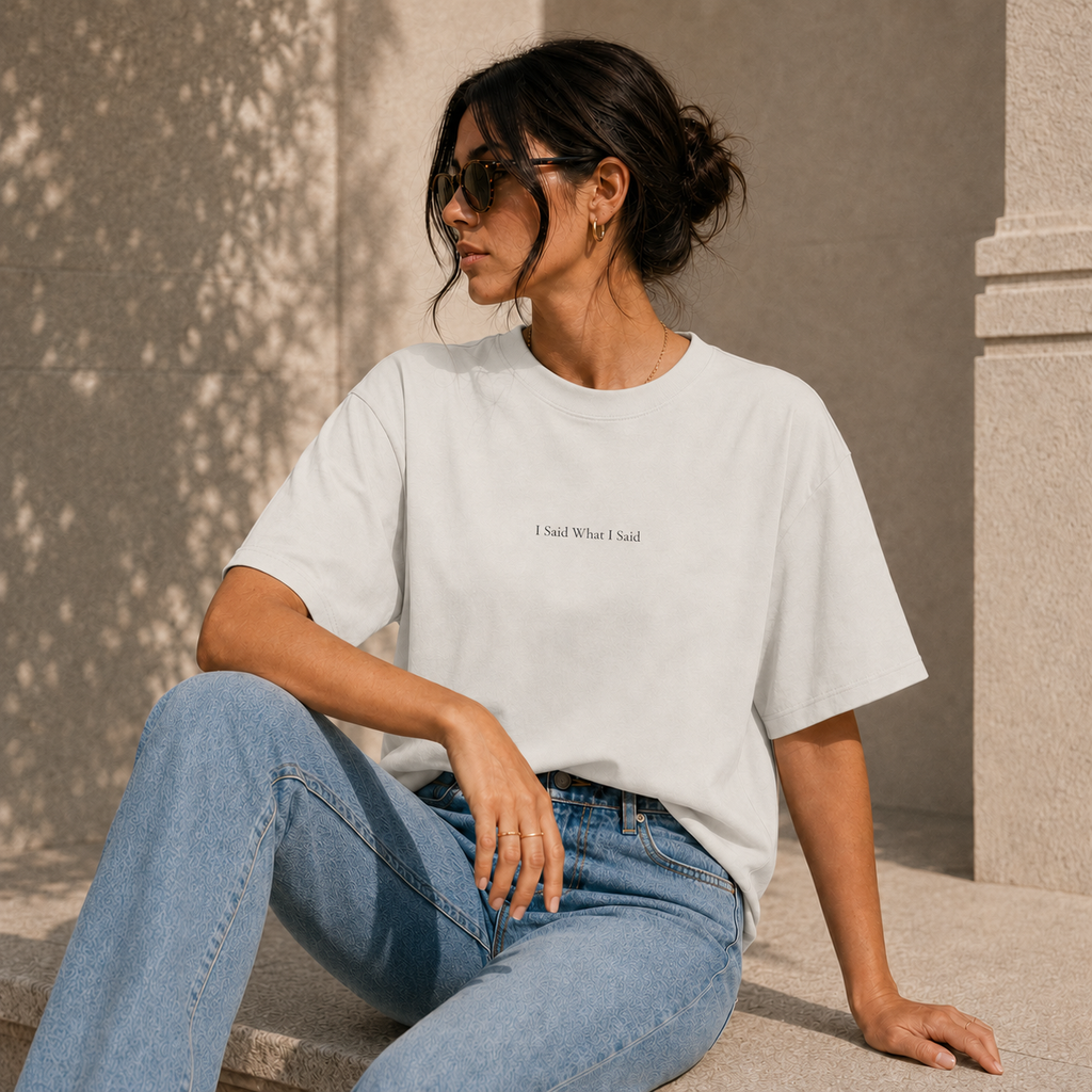 ' I Said What I Said ' - Minimalist Faded Tee