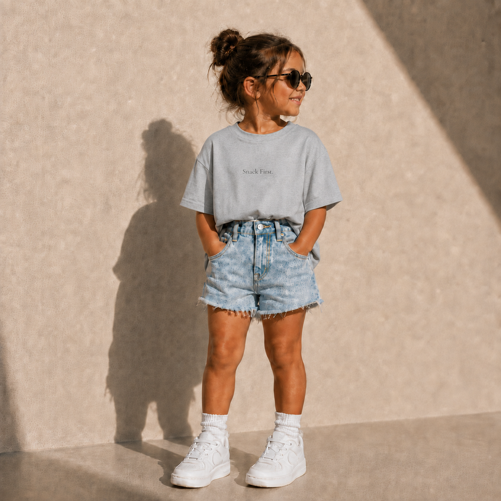 ' Snack First ' - Kids Tee