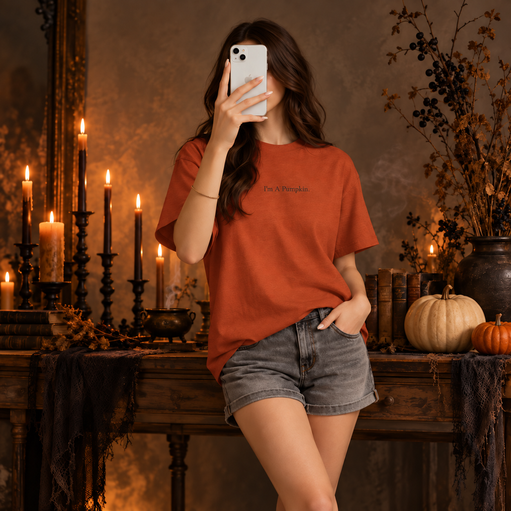 'I Am A Pumpkin' - Minimlal  Halloween Costume Tee