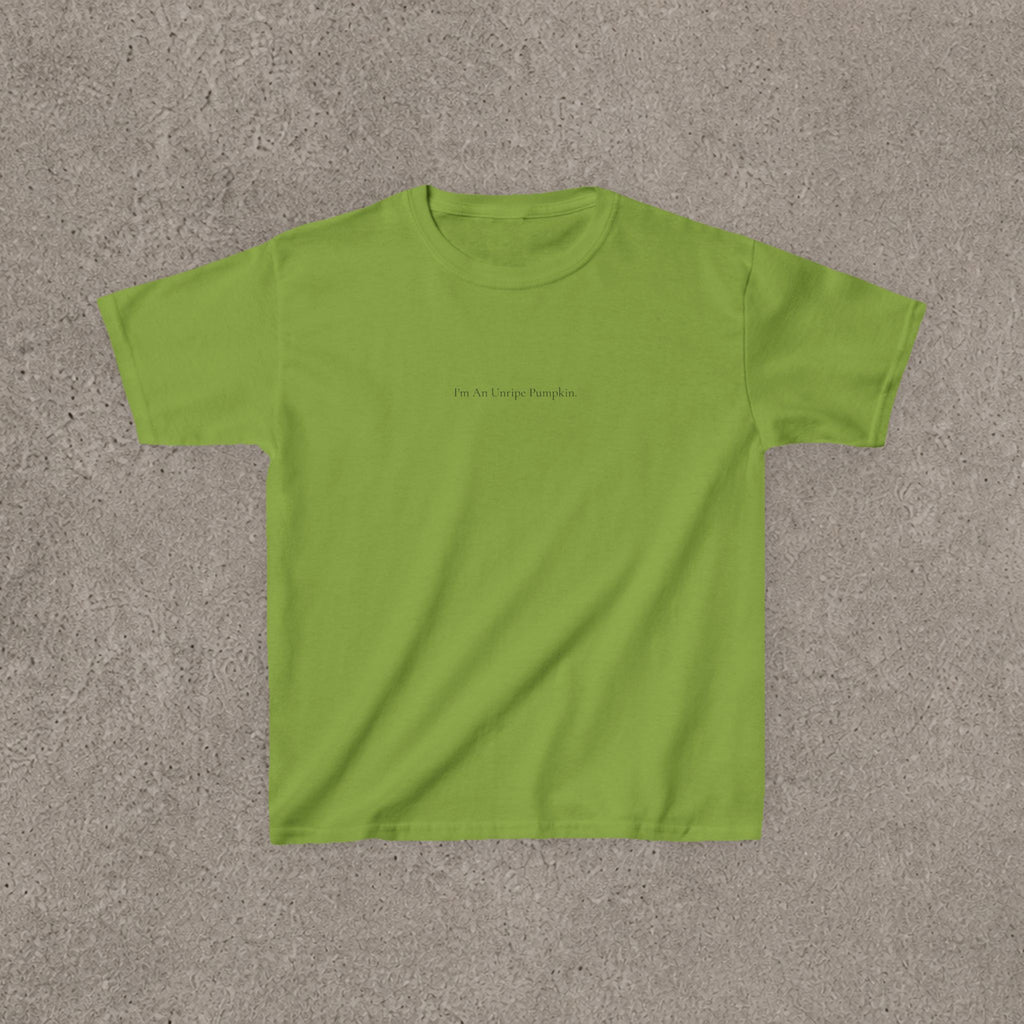 'I'm An Unripe Pumpkin -Minimal Halloween Costume Tee