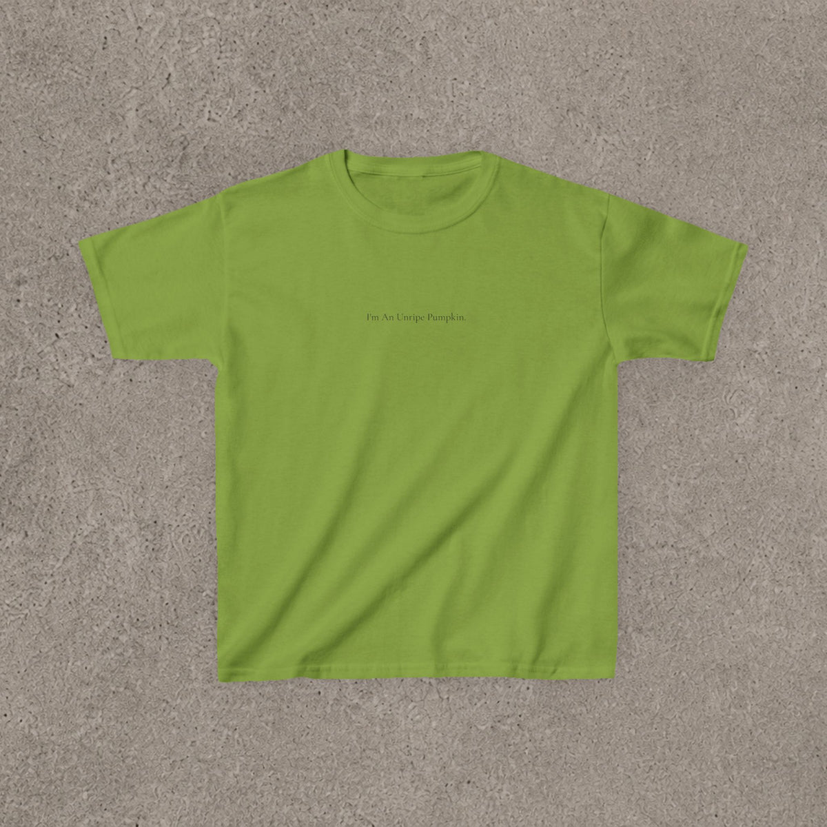 'I'm An Unripe Pumpkin -Minimal Halloween Costume Tee