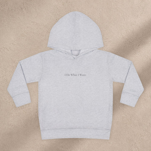 ' I Do What I Want' - Minimal Fleece Pullover for Kids