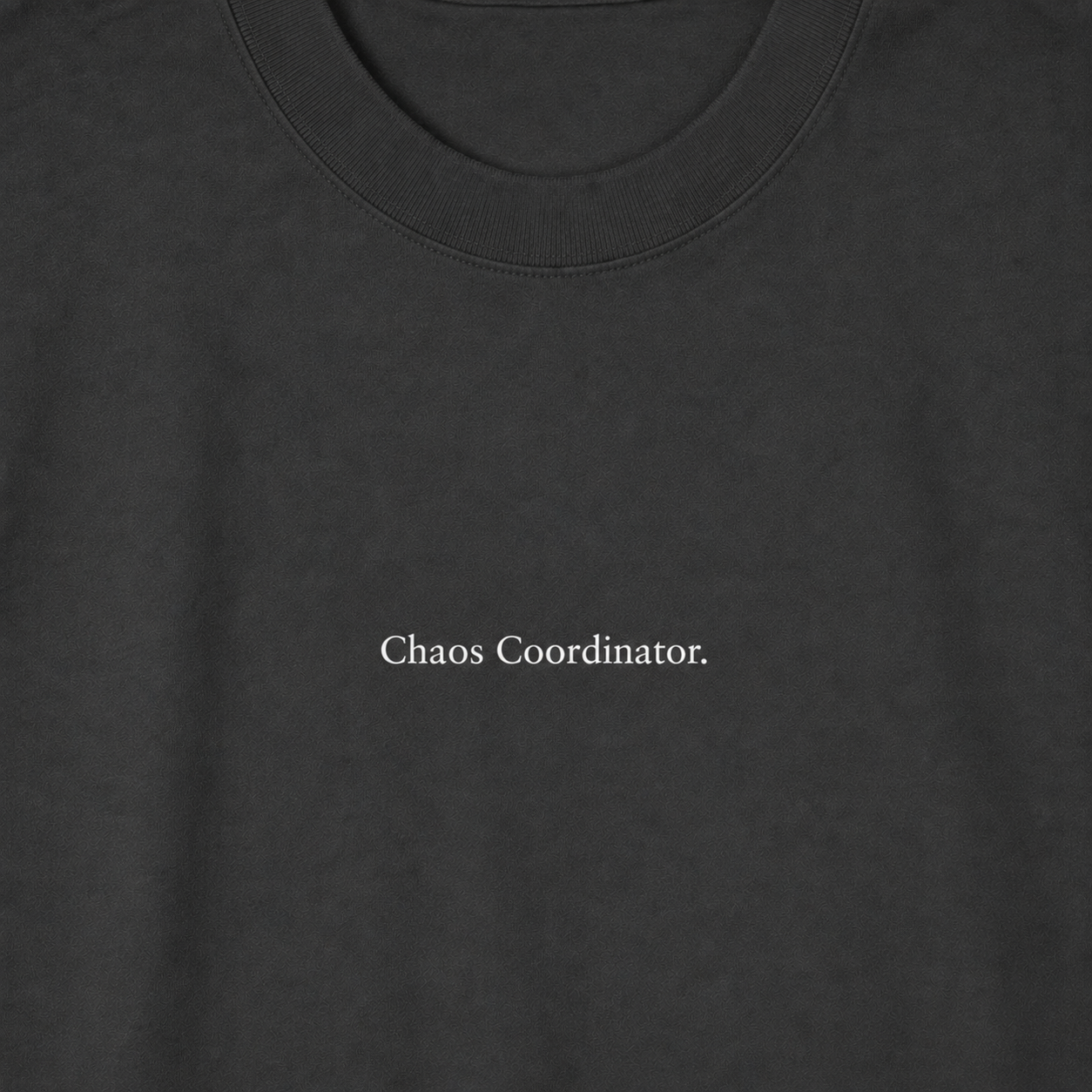 'Chaos Coodinator' - Minimalist Faded Tee