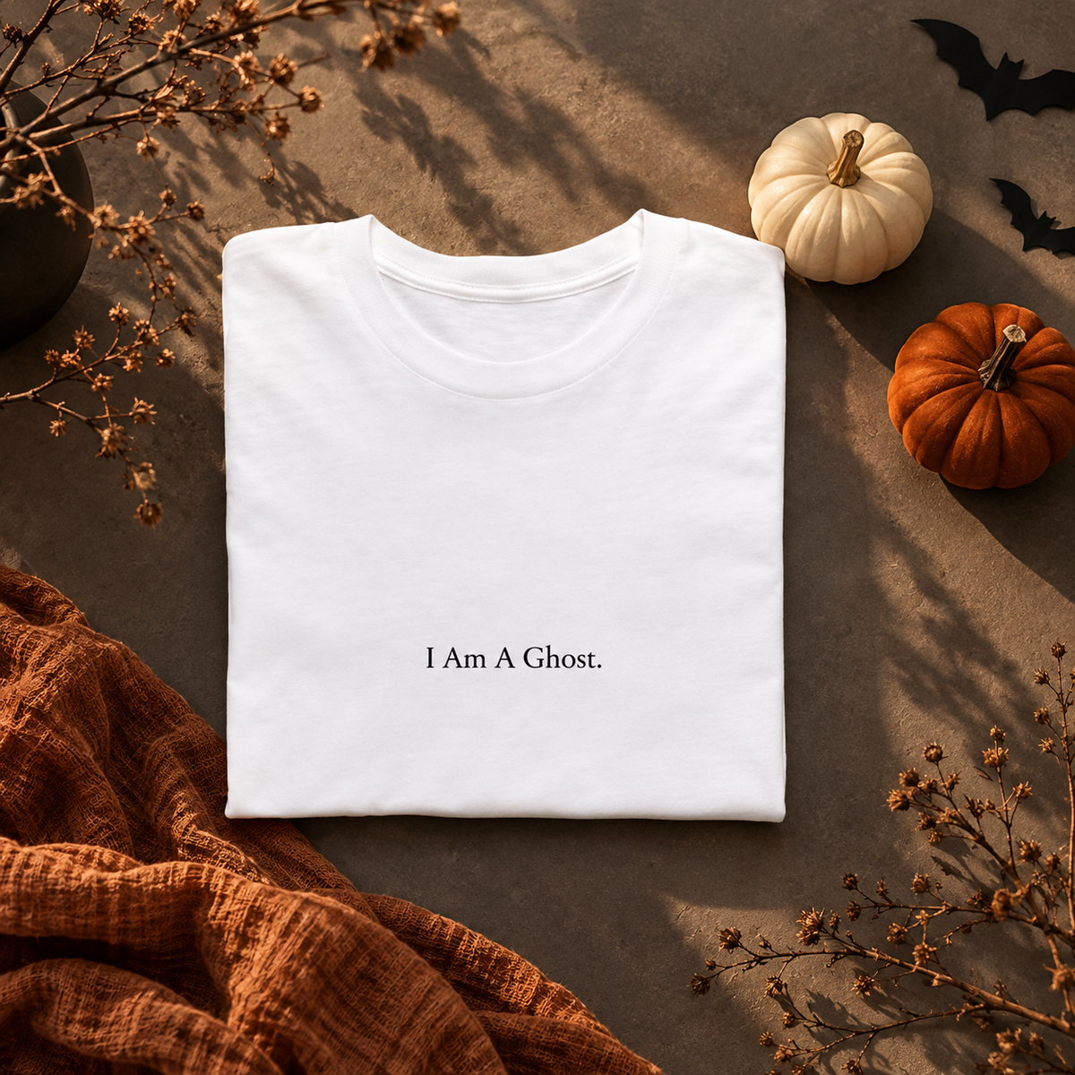 ' I Am A Ghost' - Minimal Halloween Costume Tee