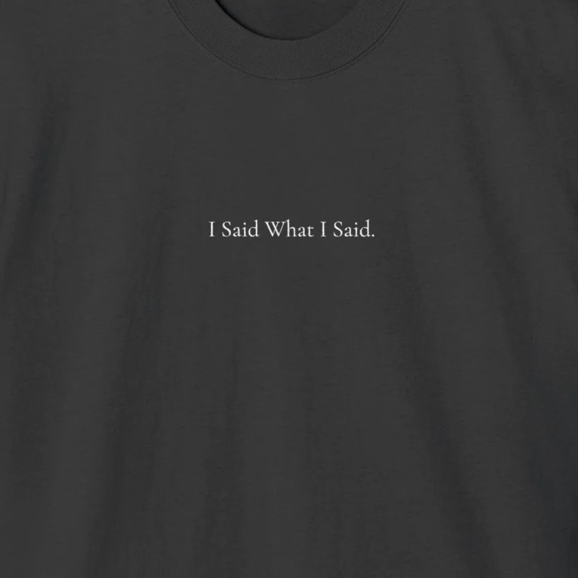 ' I Said What I Said ' - Minimalist Faded Tee
