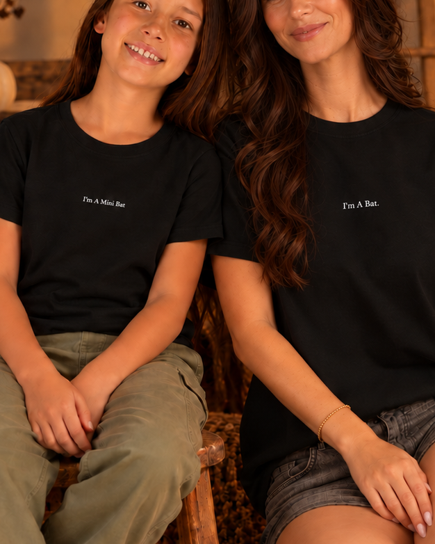 Matching Bat Halloween Shirts for Adults & Kids